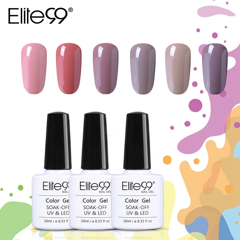 Elite99 Gel Nail Polish Soak Off 10ml UV and LED - NU008