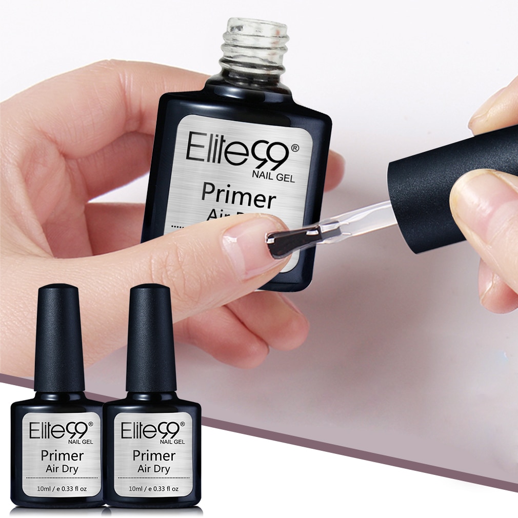 Elite99 10ml Fast Air Dry Primer No Need UV LED Lamp UV Gel Base Primer Soak Off Nail Art Gel Polish For Manicure Gel Varnish