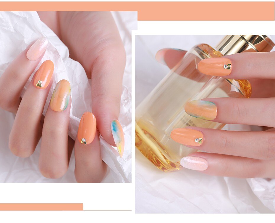 Elite99 10ml Begonia Gel Nail Polish Soak Off Orange Color Nail Art Lacquer UV Gel For Nails Semi Permanant UV Gel Nail Varnish