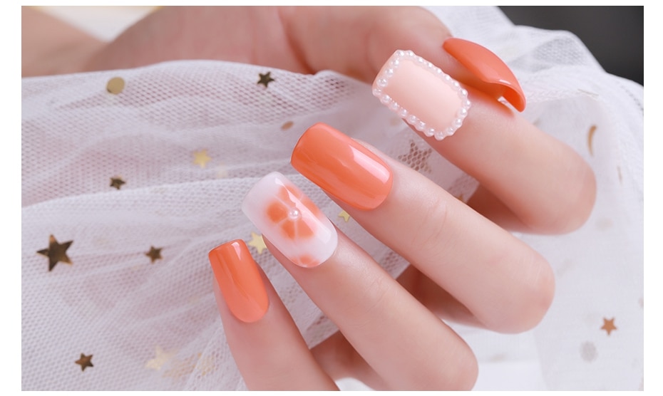 Elite99 10ml Begonia Gel Nail Polish Soak Off Orange Color Nail Art Lacquer UV Gel For Nails Semi Permanant UV Gel Nail Varnish