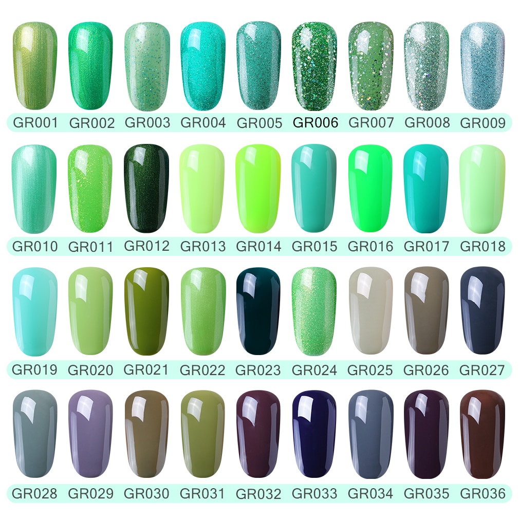 Elite99 10ml Turquoise Gel Nail Polish UV Gel Nail Art Varnish Hybrid Soak Off Green Color Gel Lacquer Lucky Nail Gel Polish