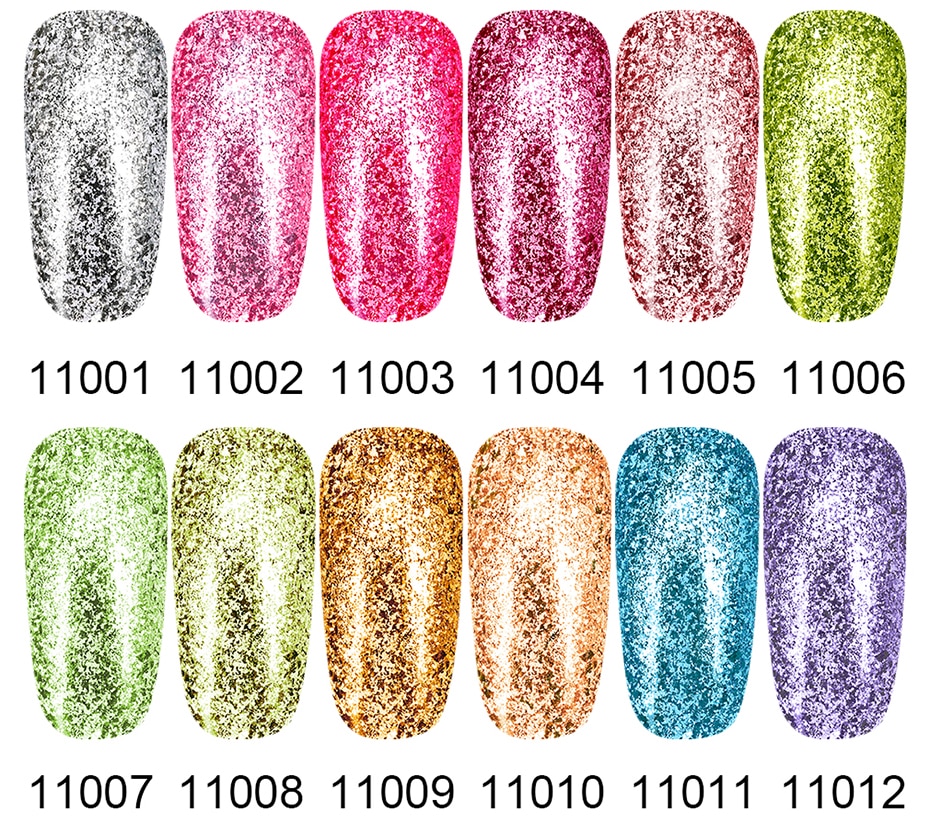 Elite99 10ml Platinum Nail Enamel Gel Polish Diamond Shining Glitter Gel Nail Polish Soak Off UV Colors Primer Hybrid Varnishes