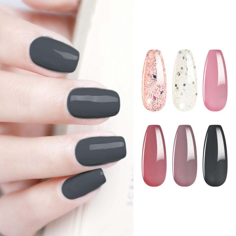 Elite99 6Pcs/lot Shiny Color Gel Nail Polish Set Soak Off LED UV Nails Varnish Nail Art Gel Polish Salon Manicure Pedicure 10ML