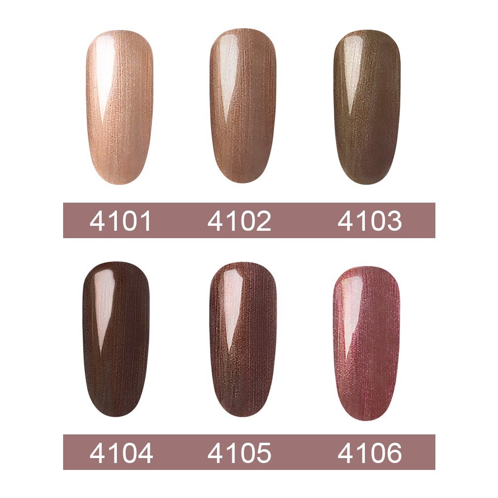 Elite99 10ml Bronze Color Gel Varnish Soak Off Nail Art Manicure Gel Polish Lacquer Long Lasting Coffee Color UV Gel Nail Polish