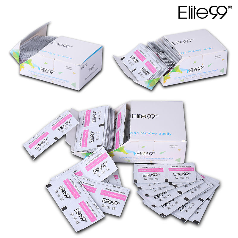 Elite99 200pcs Nail Gel Lacquer Polish Foil Remover Wraps with Box UV Removable Environmental Easy Cleaner Gel Nail Wraps