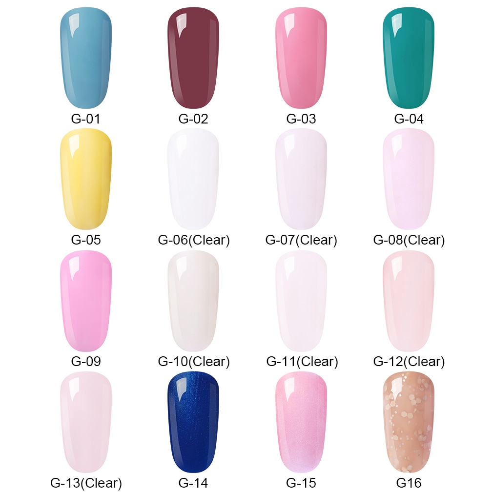 Elite99 5ml Pure Color Gel Paint UV Gel Nail Polish Soak Off Nail Art Gel Varnish Semi-Permanent UV Varnish Nail Painting Gel