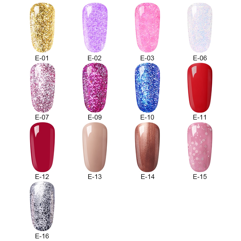 Elite99 5ml Pure Color Gel Paint UV Gel Nail Polish Soak Off Nail Art Gel Varnish Semi-Permanent UV Varnish Nail Painting Gel