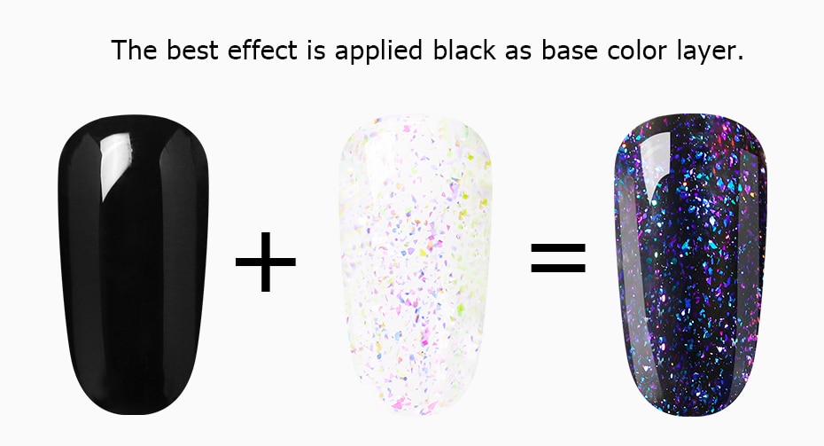 Elite99 10ml Chameleon Starry Gel Nail Polish Black Base Needed Semi Permanent Galaxy Gel Polish Soak Off UV Gel For Nail Art