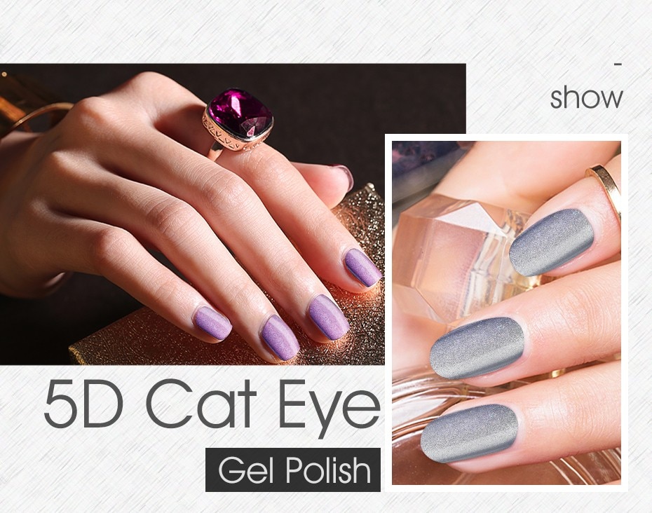Elite99 10ml 5D Cat Eye Gel Polish Soak Off Magnetic UV Gel Nail Polish Semi Permanent Gel Varnish Nail Gellak Nail Art Manicure