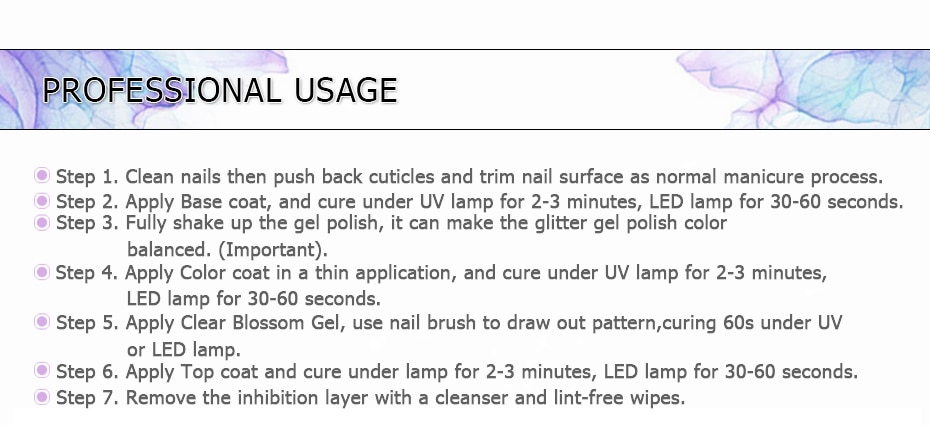 Elite99 Blossom Gel Nail Art Transparent Blossom Nail Polish Blooming Effect Flower Gel Polish Soak off UV Nail Glue Gel 10ML