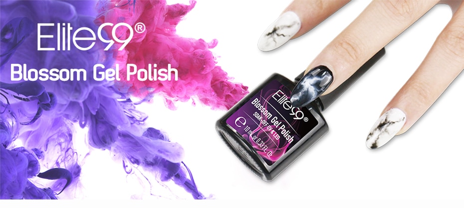 Elite99 Blossom Gel Nail Art Transparent Blossom Nail Polish Blooming Effect Flower Gel Polish Soak off UV Nail Glue Gel 10ML