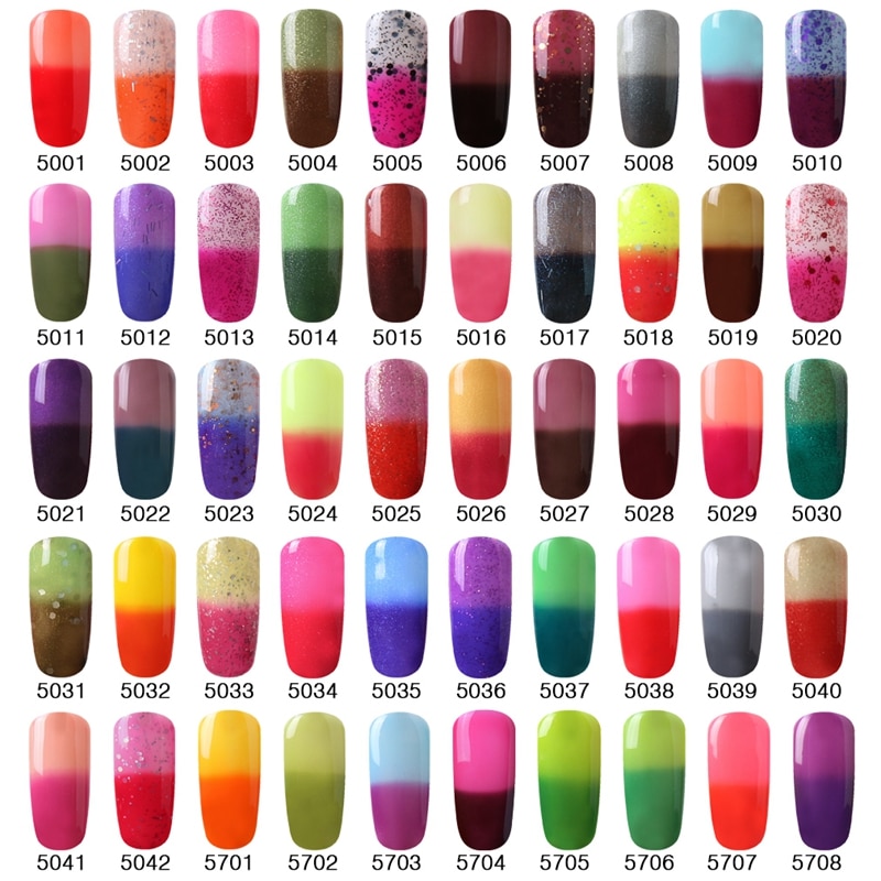 Elite99 10ml Temperature Change Color UV Gel Nail Polish Soak Off UV LED Nail Gel Lacquer Semi Permanent Enamel Gel Varnish