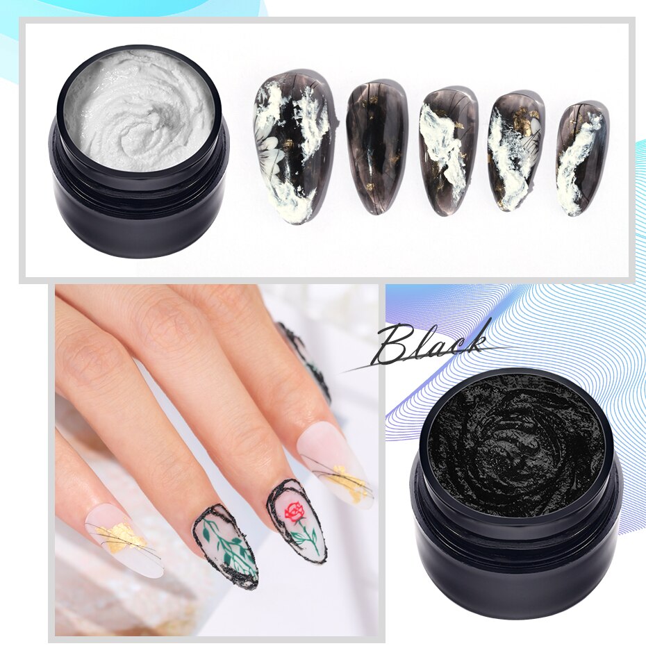 Elite99 Plaster Gel Polish Soak Off UV LED Nail Varnish Primer Gel Polish Salon 3D Painted Carving Gel Manicure DIY Nail Art 5ml