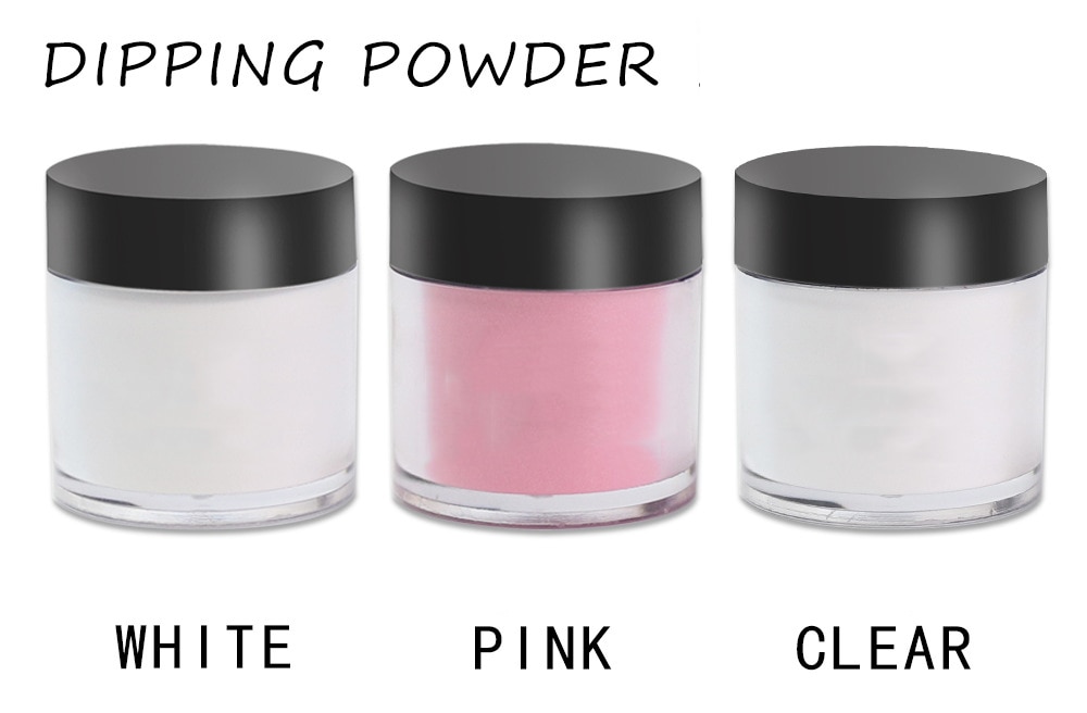 Solid Dip Powder White Clear Acrylic Powder Nail Dust 11 Colors Chrome Nail Powder FA-46 Dipping Powder Pigment For Nails Art G3