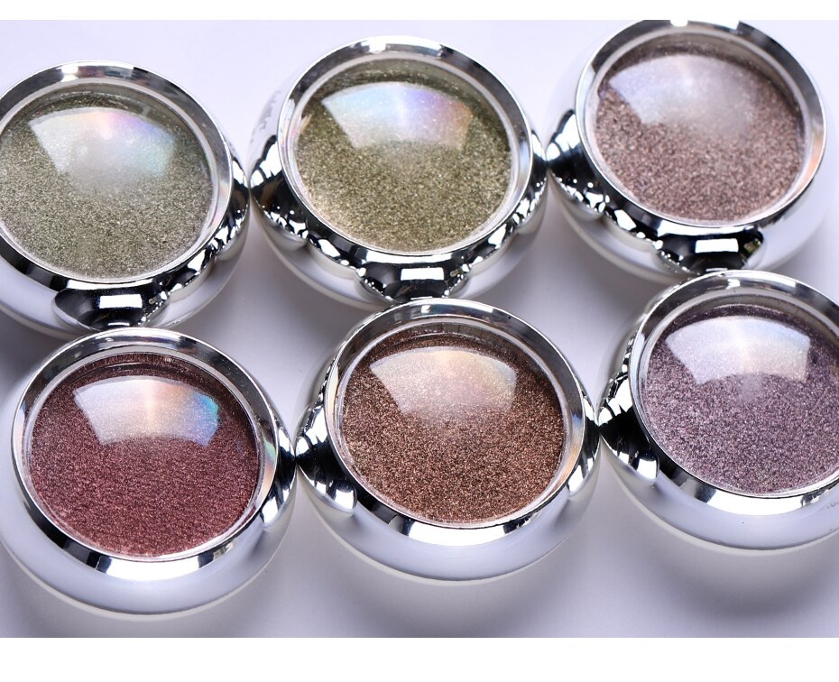 Elite99 Golden Mirror Chrome Powder 1G Nail Glitter Polish Mirror Effect Nail Powder Pigment Decorations Golden  Sliver Powder