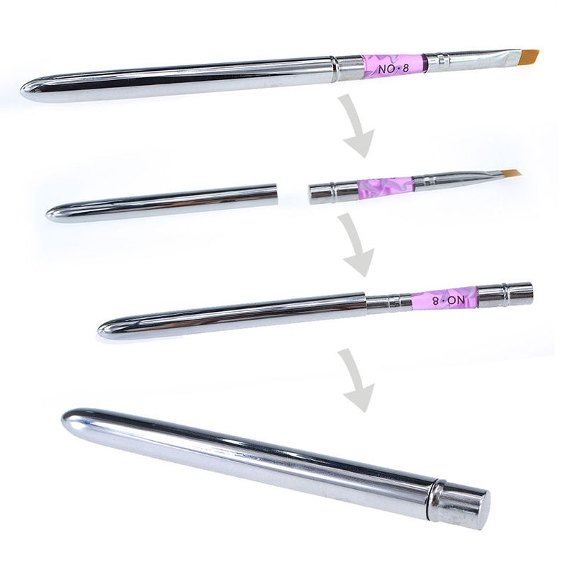 Elite99 6Pieces/Set Acrylic Nail Kit Acrylic Powder Liquid Nail Brush Pen Crystal Glass Dappen Dish Nail Art Manicure Tools