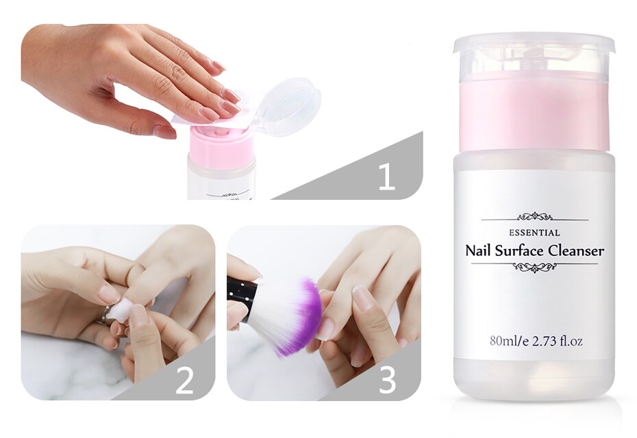 Elite99 UV Nail Polish Nail Remover Liquid For Removing Gel Manicure Nails Remover Tools Nail Art 80ml