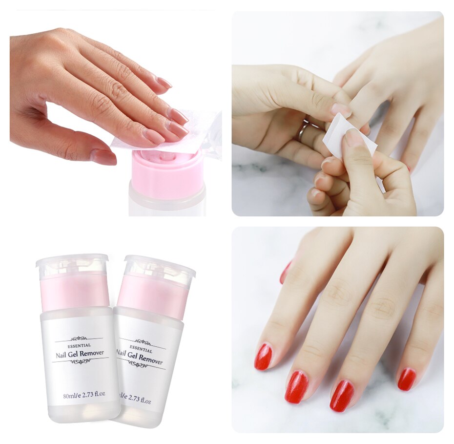 Elite99 UV Nail Polish Nail Remover Liquid For Removing Gel Manicure Nails Remover Tools Nail Art 80ml