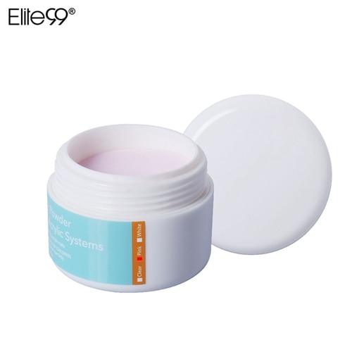 Elite99 Clear White Pink Three Colors Option Acrylic Crystal Powder Nail Tips Polymer Builder Nail Art polymer Powder