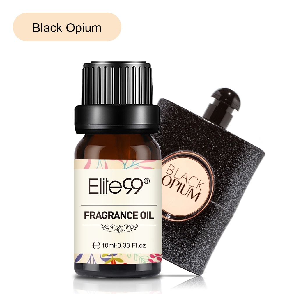 Elite99 Black Opium Fragrance Oil 10ml Flower Fruit Essential Oils For Aromatherapy Humidifier Freesia Baby Powder Parma Violet