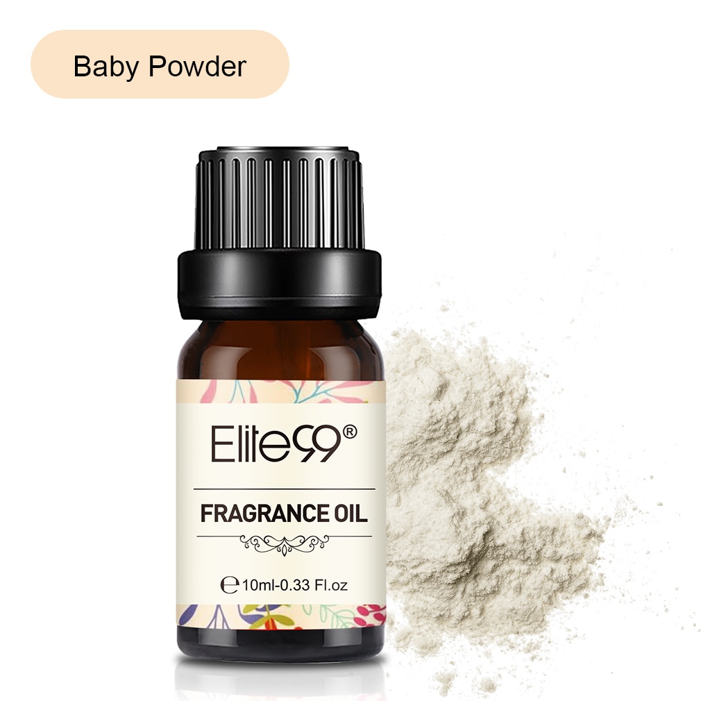 Elite99 Baby Powder Fragrance Oil 10ML Flower Fruit Pure Essential Oils For Oil Burner Candles Soap Making Perfume Air Freshener