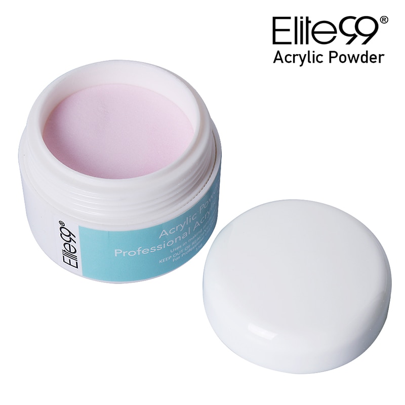 Elite99 Professional Acrylic Powder Crystal Nail Art Tip Builder Transparent Powder Crystal Liquid Manicure Pink White Clear 15g
