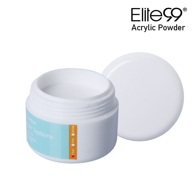 Elite99 Professional Acrylic Powder Crystal Nail Art Tip Builder Transparent Powder Crystal Liquid Manicure Pink White Clear 15g