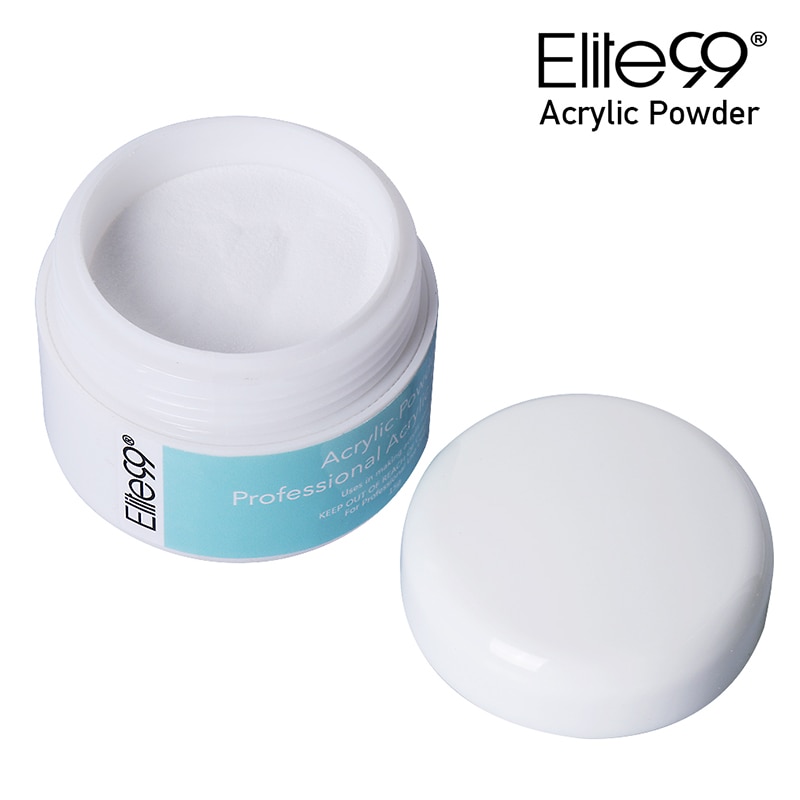 Elite99 Professional Acrylic Powder Crystal Nail Art Tip Builder Transparent Powder Crystal Liquid Manicure Pink White Clear 15g
