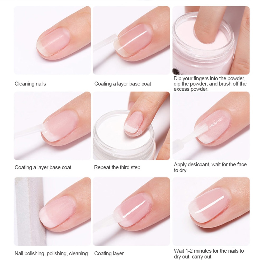 Lidan 10g Dipping Powder Holographic Dust French Nail Natural Color Nail Art Decorations Manicure Nails Glitter Dip Powder Lidan 10g Dipping Powder Holographic Dust French Nail Natural Color Nail Art Decorations Manicure Nails Glitter Dip Powder