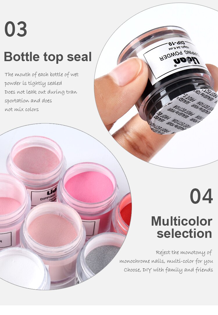 Lidan 10g Dipping Powder Holographic Dust French Nail Natural Color Nail Art Decorations Manicure Nails Glitter Dip Powder Lidan 10g Dipping Powder Holographic Dust French Nail Natural Color Nail Art Decorations Manicure Nails Glitter Dip Powder