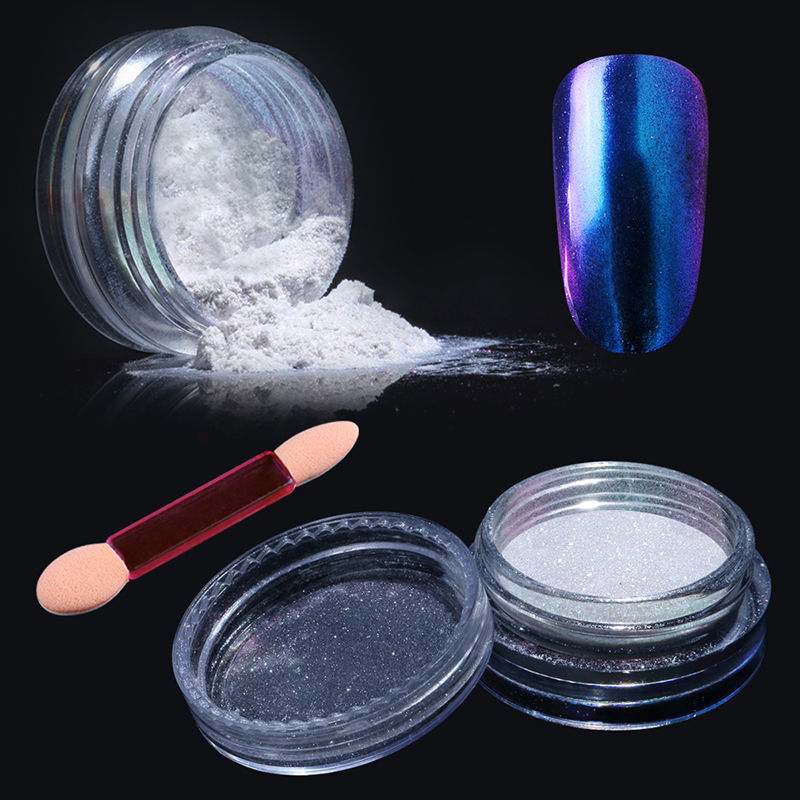 Elite99 1g Shinning Mirror Nail Glitter Powder Gorgeous Nail Art Chrome Pigment Glitters Dust for UV Mirror Effect Polish Nail