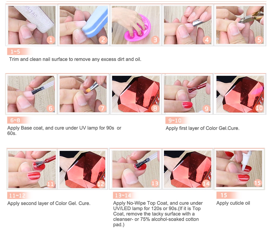 Elite99 10ml Orange Series Gel Nail Polish Soak Off Summer Color UV Gel Polish Semi Permanent Nail Polish Nail Art For Manicure