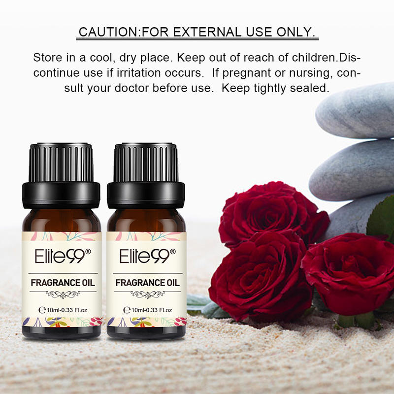 Elite99 Flower Fruit Essential Oil for Humidifier Fragrance Lamp Bubble Gum Mandarin Honeysuckle Sea Breeze Baby Powder Oil 10ml