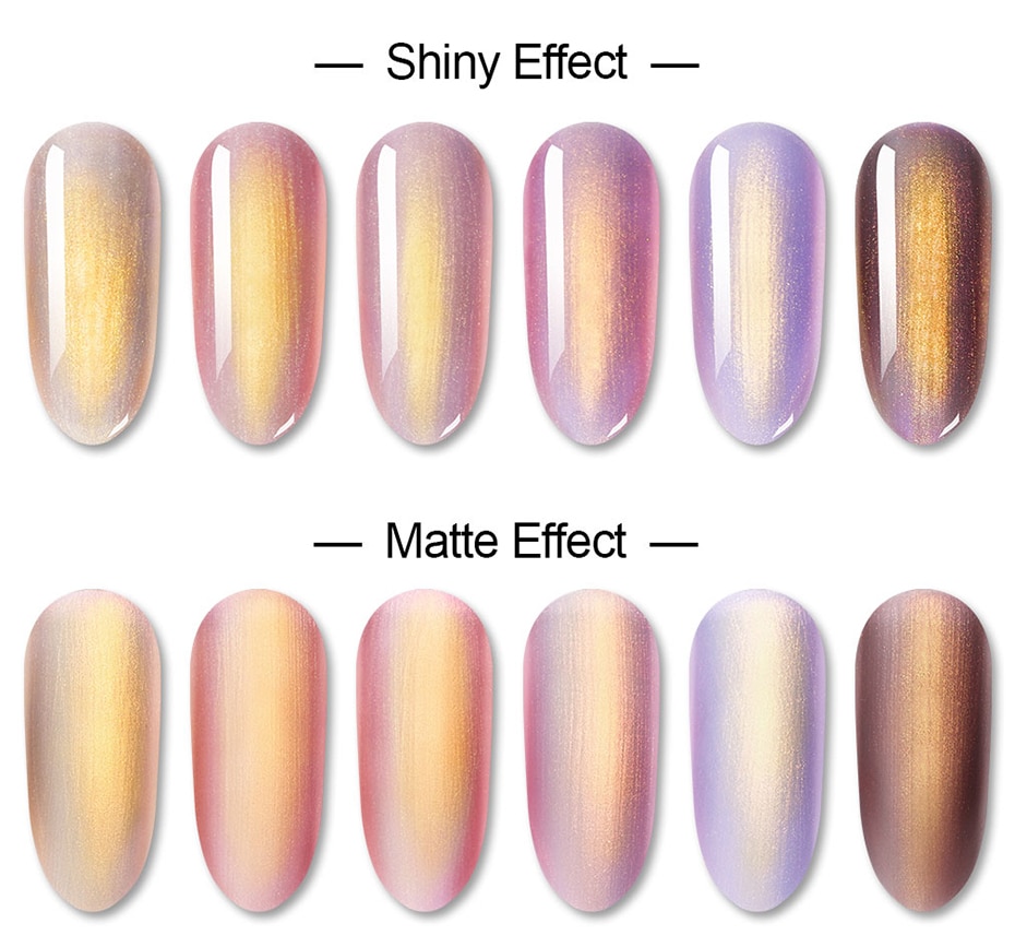 Elite99 Rose Gold Mermaid Gel Polish Semi Permanent Pearl Gel Polish Enamel UV Gel Nail Polish Nail Art Gel Lacquer Varnish