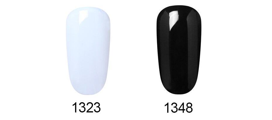 Elite99 10ml Pure Color UV LED Gel Polish Soak Off Black White Color Gel Nail Lacquer Long Lasting Nail Art Design Gel Varnishes