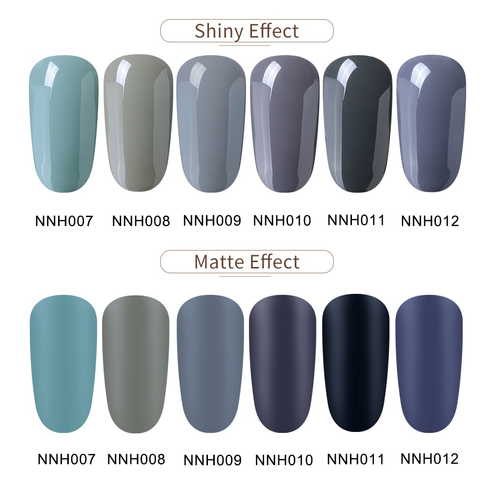 Elite99 10ml Matte Top Coat Color UV Gel Nail Polish Gray Series Soak Off Nails Gel Varnish Semi-Permanent UV Varnish Gellak