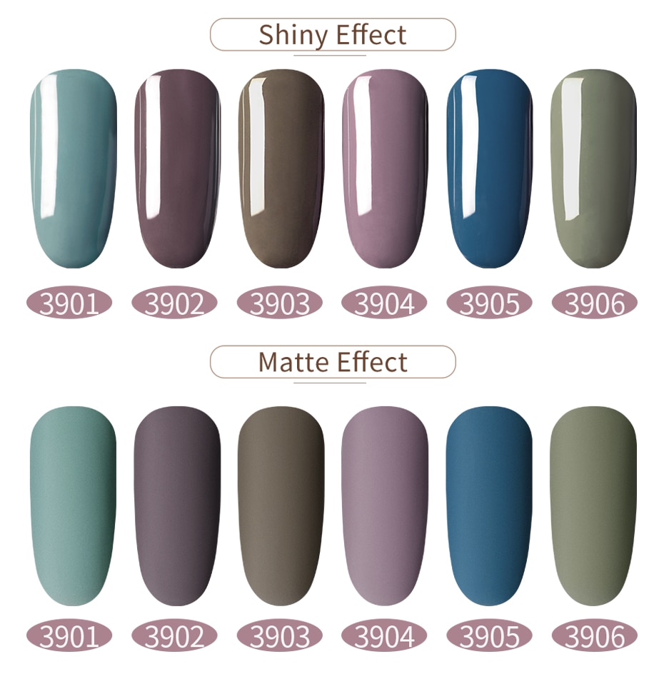 Elite99 10ml Matte Top Coat Color UV Gel Nail Polish Gray Series Soak Off Nails Gel Varnish Semi-Permanent UV Varnish Gellak