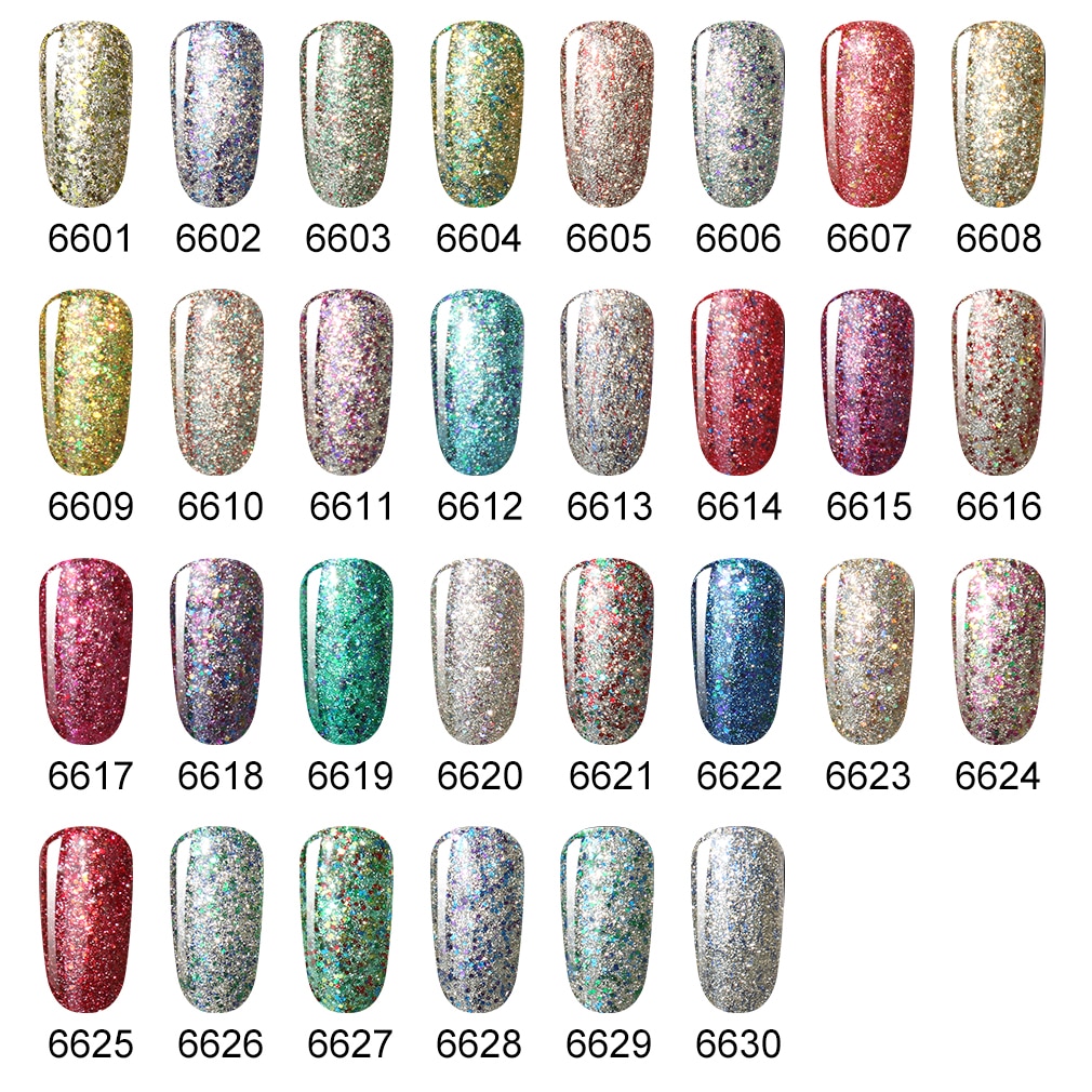 Elite99 10ml Starry Gel Nail Polish Super Shining Glitter Nail Gel Polish Semi-Permanent UV Varnish Nail Art Manicure Gellak