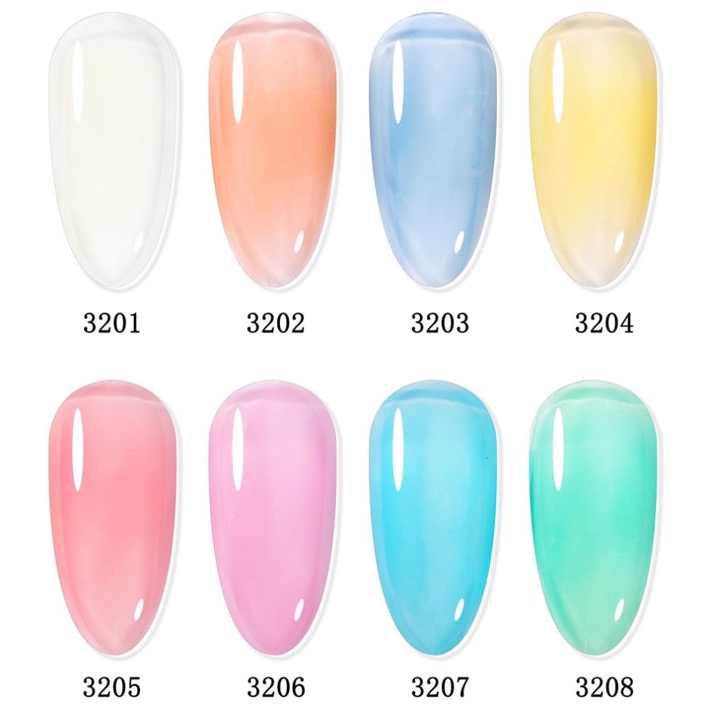 Elite99 10ml French Nude Gel Nail Polish Soak Off Translucent Nail Gel Polish Semi Permanent Nail Polish Gellak Primer For Nails