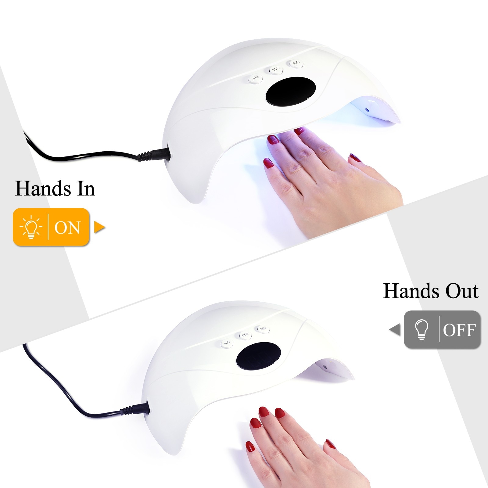 48W UV Led Nail Polish Dryer Lamp for Drying Nails Gel Polish Curing Light 30/60/90s Auto Sensor Manicure Pedicure Salon Tool