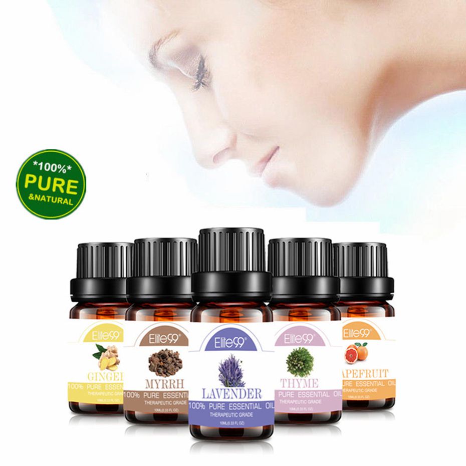 Elite99 10ml Lavender Essential Oils Tee Tree Essential Oil For Relieve Stress Help Sleeping Humidifier Aromatherapy Spa Oil