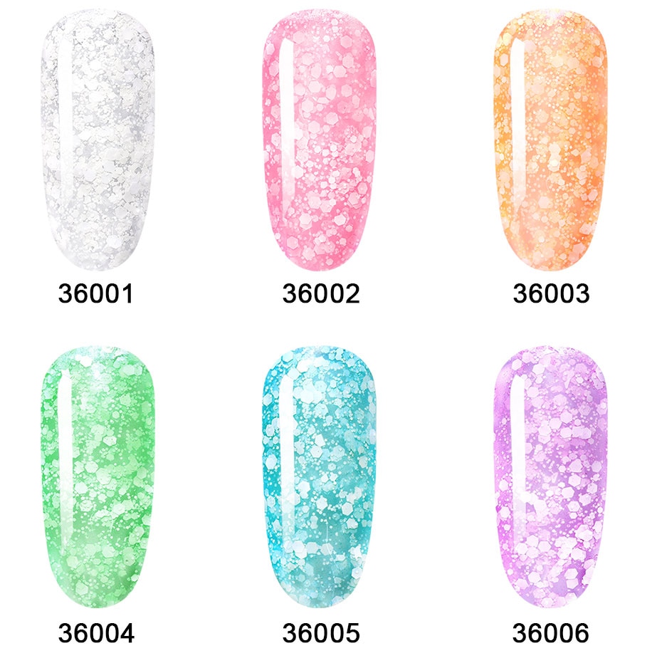 Elite99 10ml Snowflake Gel Polish Sequins Nails Gellak Semi-permanent UV Varnish Hybrid Gel Nail Polish For Nail Art Manicure