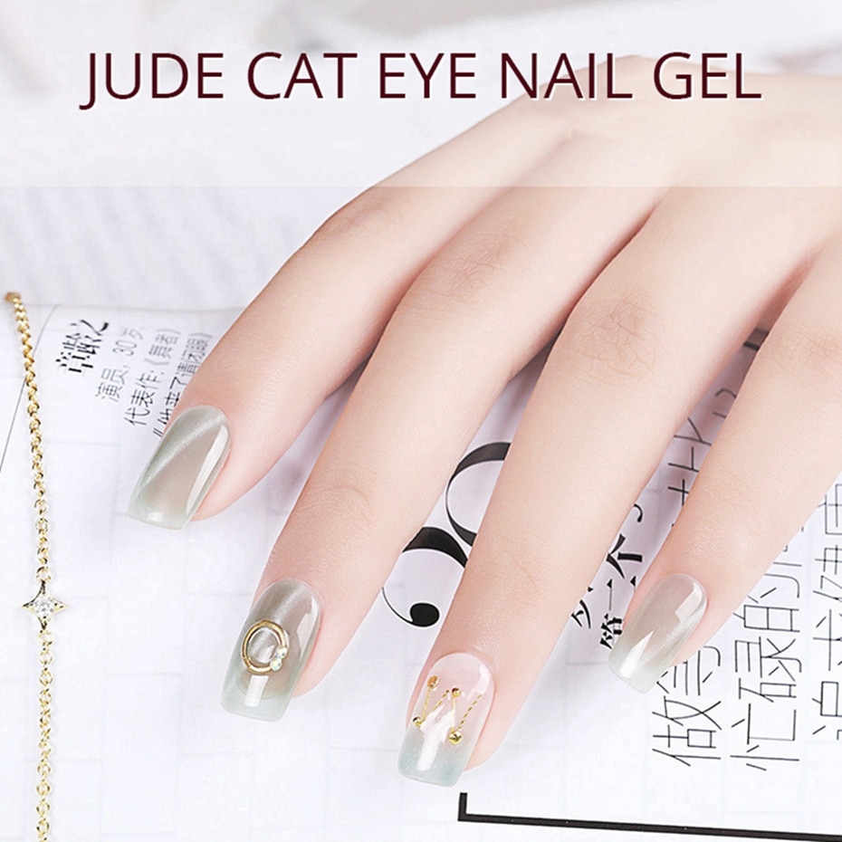 Elite99 10ml Magnetic Gel Nail Polish Semi Permanent Jade Cat Eye Nail Art Manicure Gel Varnishes Soak Off UV Nails Gel Lacquer