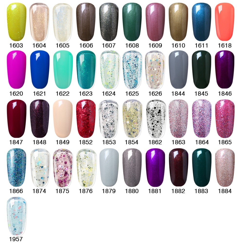 Elite99 15ml Gel Nail Polish Soak Off DIY Nail Art Gel For Nail Top Base Coat Needed Vernis Semi Permanant UV Gel Polish Lacuqer