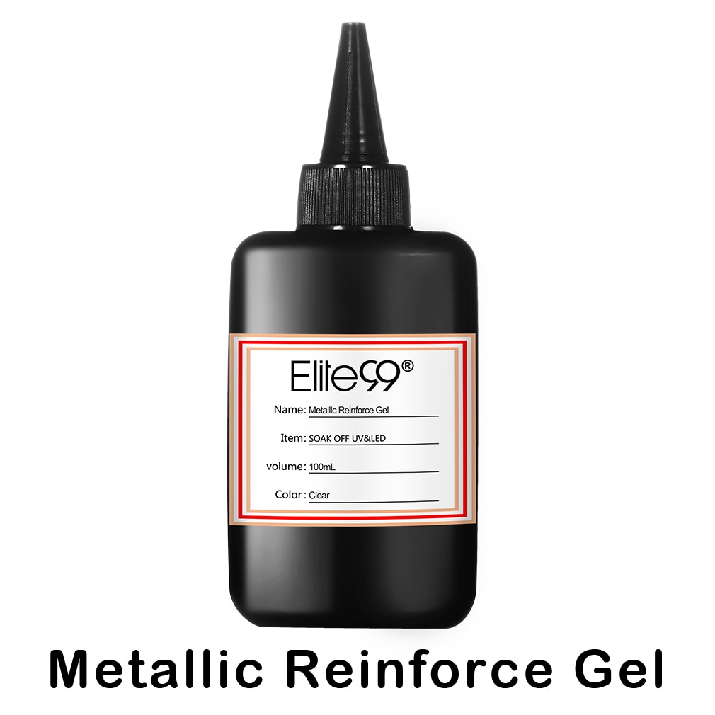 Elite99 Large Volume 100ml Clean & No Clean Matt Top Base Coat Metallic Reinforce UV Gel Polish Air Dry Primer Gel Varnishes