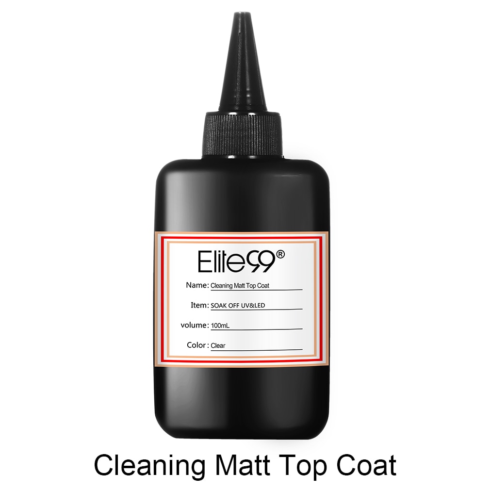 Elite99 Large Volume 100ml Clean & No Clean Matt Top Base Coat Metallic Reinforce UV Gel Polish Air Dry Primer Gel Varnishes