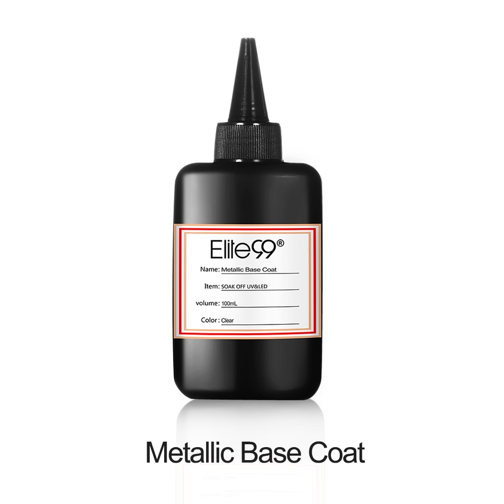 Elite99 Large Volume 100ml Clean & No Clean Matt Top Base Coat Metallic Reinforce UV Gel Polish Air Dry Primer Gel Varnishes