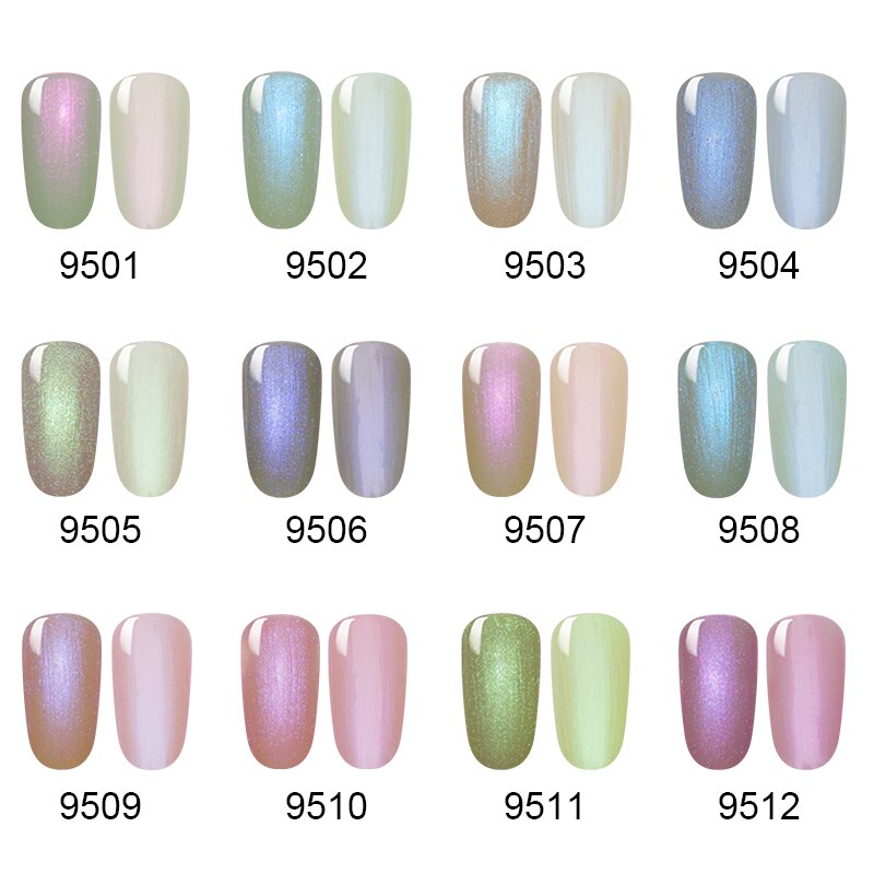 Elite99 10ml Shell Nail Gel Colorful Pearl Gel Polish Soak Off Shell UV Nail Gel Polish Long Lasting Nail Art Design Gel Varnish