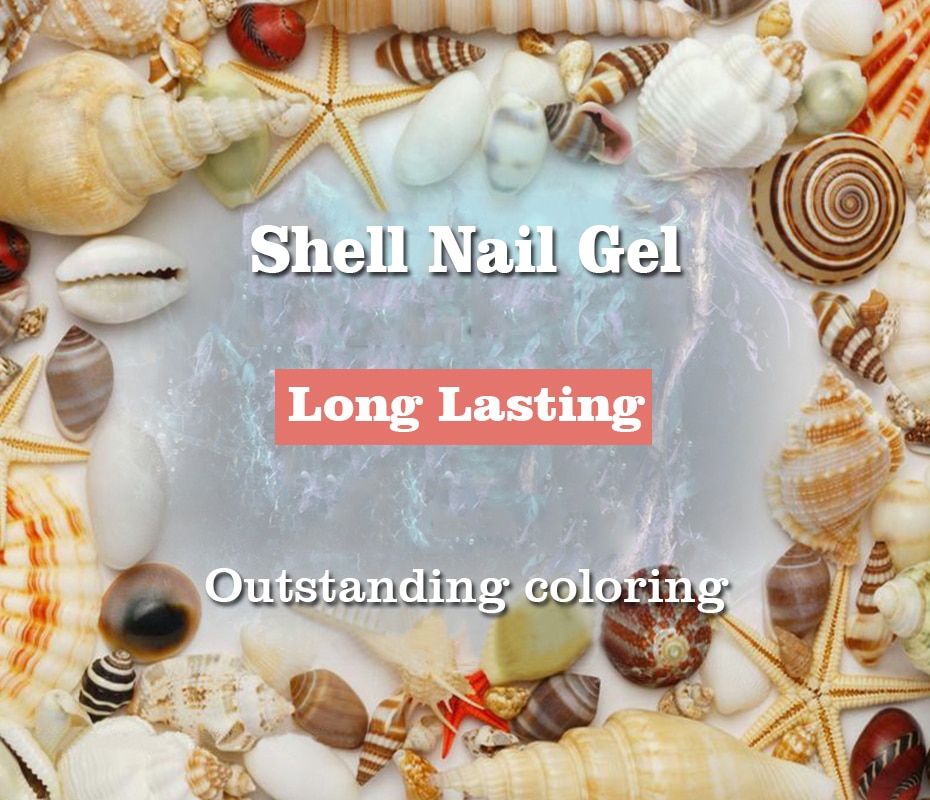 Elite99 10ml Shell Nail Gel Colorful Pearl Gel Polish Soak Off Shell UV Nail Gel Polish Long Lasting Nail Art Design Gel Varnish