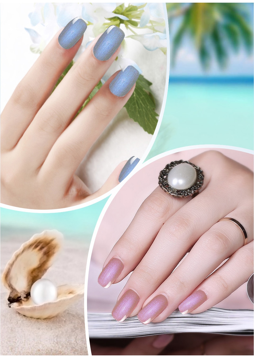 Elite99 10ml Shell Nail Gel Colorful Pearl Gel Polish Soak Off Shell UV Nail Gel Polish Long Lasting Nail Art Design Gel Varnish